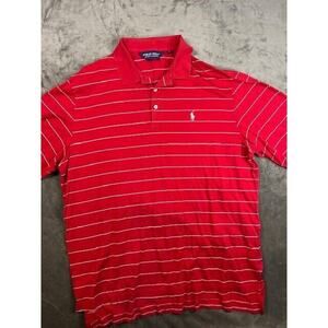 Polo Ralph Lauren‎ Golf Polo Red Pima Savannah Harbor Mens Size Large
